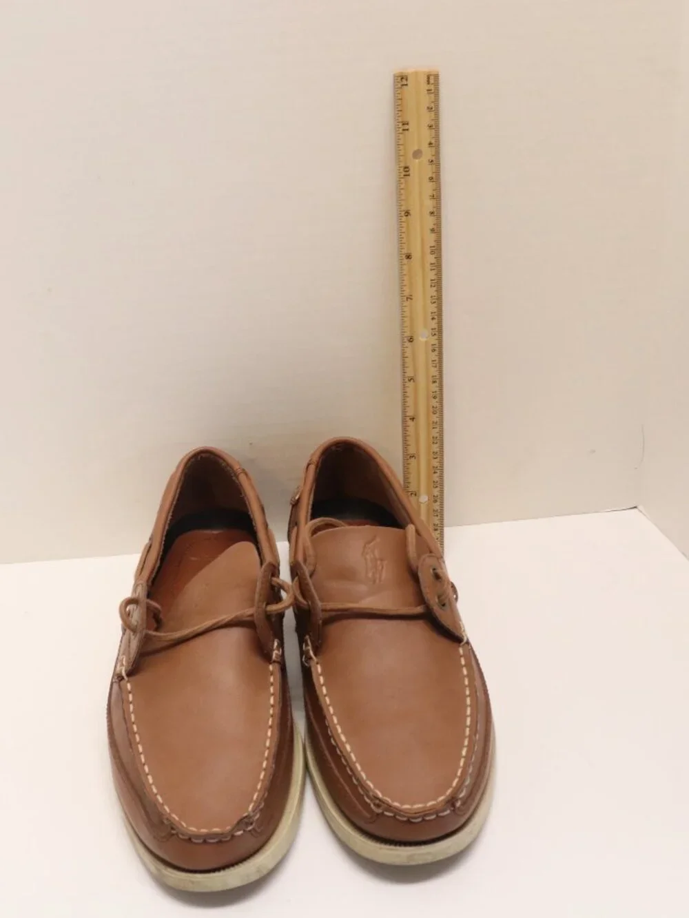 Polo Shoes Barx Leather Upper PU Lining 0862 D14 Size 10D Tan